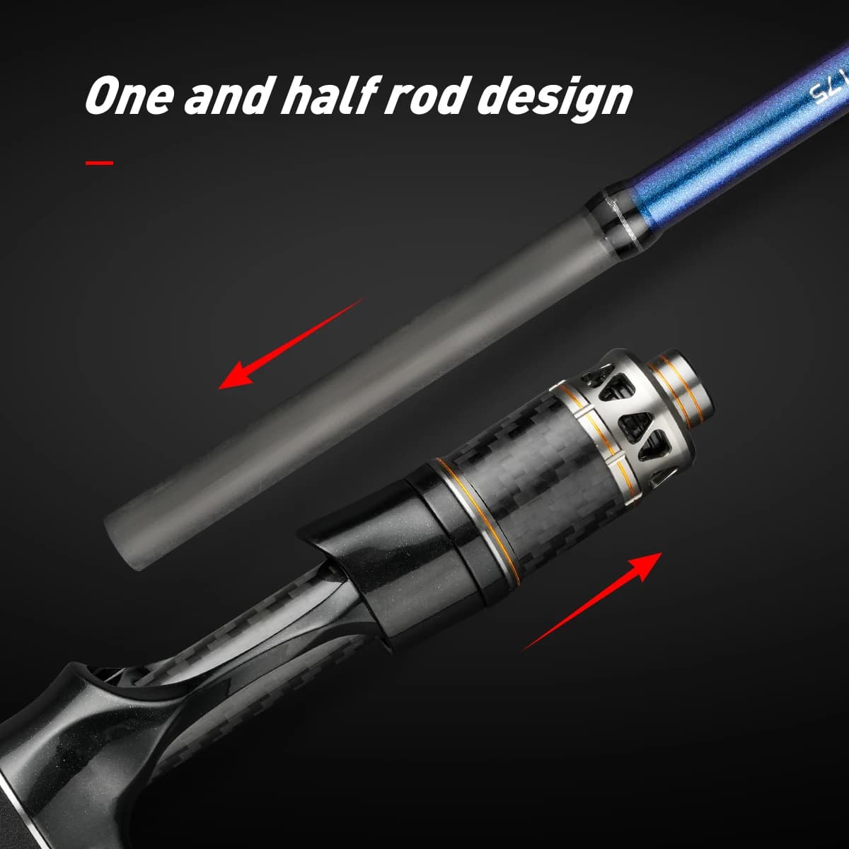 Canne jigging boat rod 1.75m puissance dure tip titane pour pêche octopus qualité supérieure