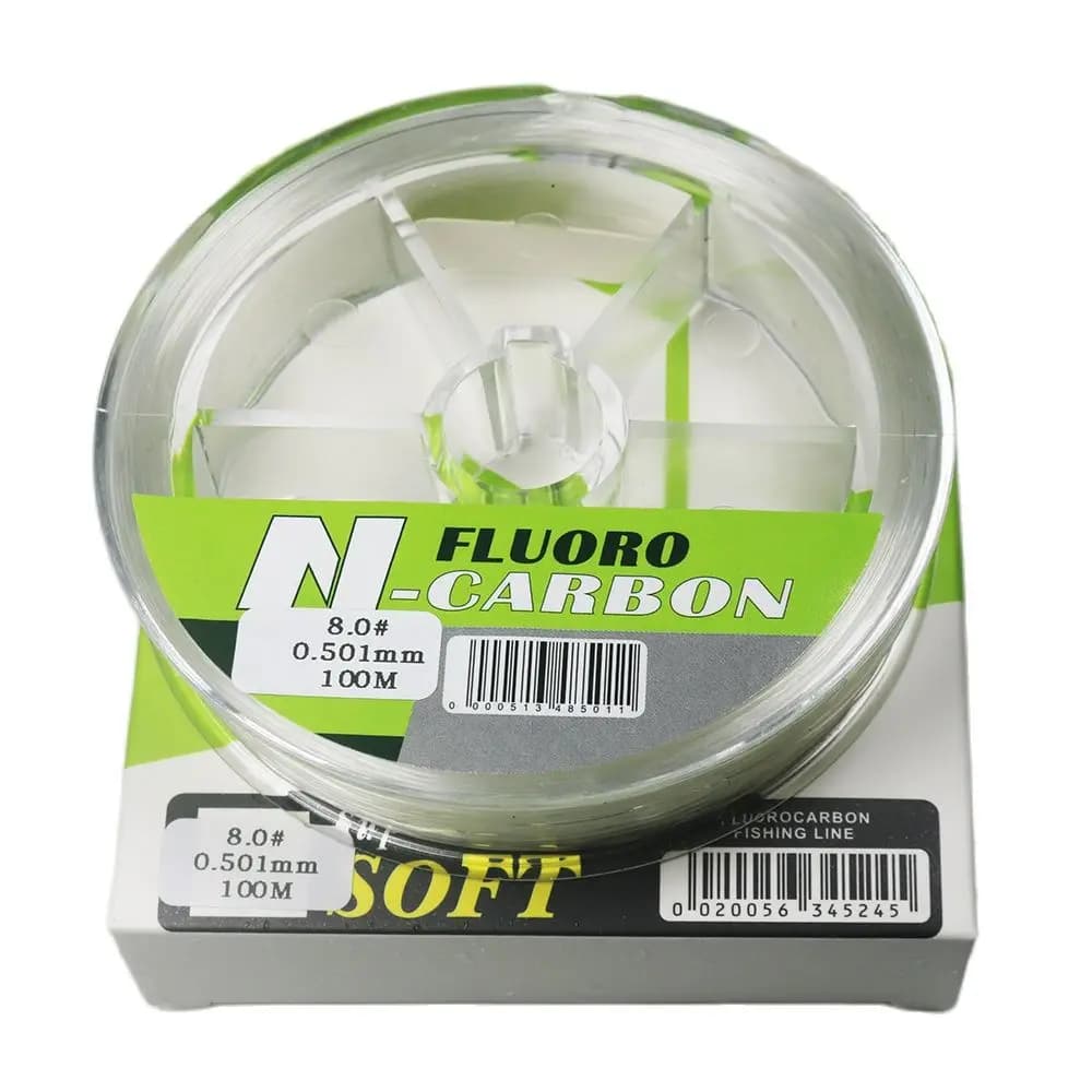 Ligne fluorocarbone pure 100M 100% carbone pour pêche à la mouche et leader carpe