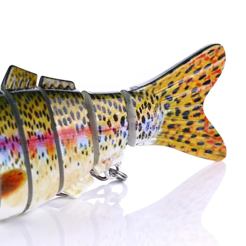 Leurres swimbait multi-articulés coulants lents pour tous carnassiers - Eau douce et mer