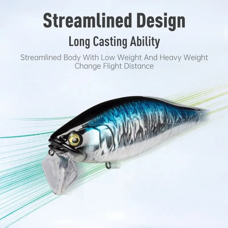 Leurre dur flottant I-JACK Minnow 10,8cm 30g avec système bruiteur pour brochet et perche