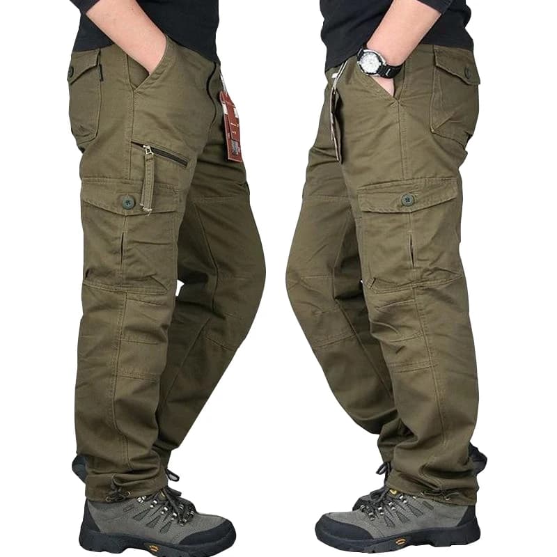 Pantalon homme casual outdoor randonnée chasse coton travail cargo tactique camouflage original