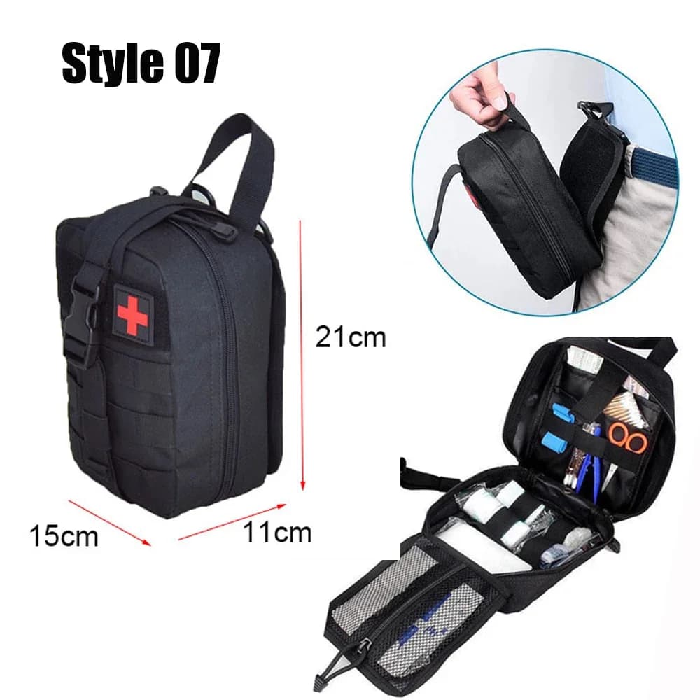 Sac banane IFAK EDC pour pêche et camping - Kit de premiers secours tactique