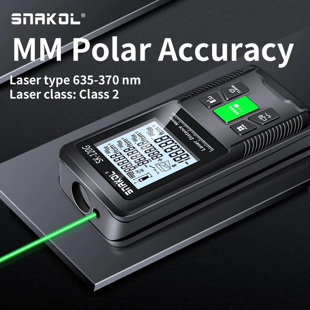 Télémètre laser Snakol rouge/vert - Haute précision multifonction pour pêche technique