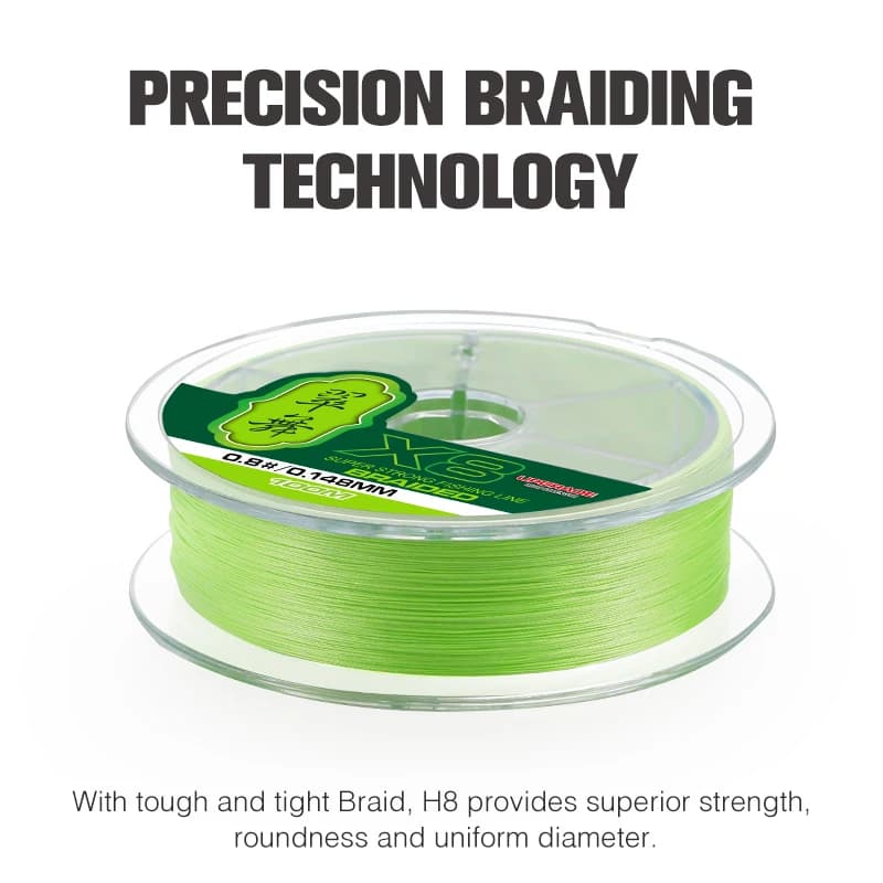 Ligne pêche TSURINOYA PE 8 tresses 300m - Soie tressée H8 ultra-lancé 14-50LB pour pêche sportive