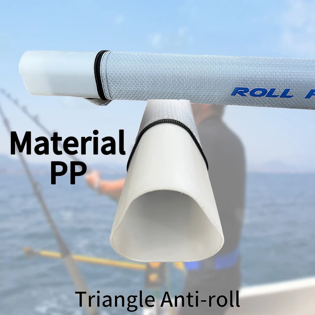 Sac de transport rigide étanche ROLLFISH pour cannes à pêche anti-roulement triangle portable 100-150cm