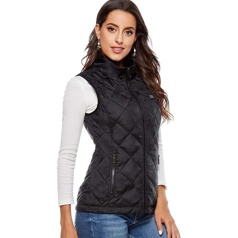 Veste chauffante femme pêche hiver 9 zones chauffantes graphene veste électrique USB camping