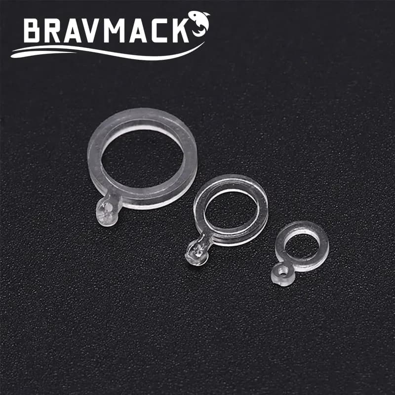 100 bandes appâts pour pêche à la carpe - Baitbands blancs pour pellets et esches - Accessoires pêche