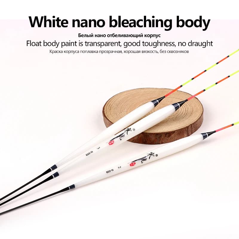 Flotteurs composite nano 3 pièces pour pêche en eau peu profonde - Flotador Hard Tail Bobber