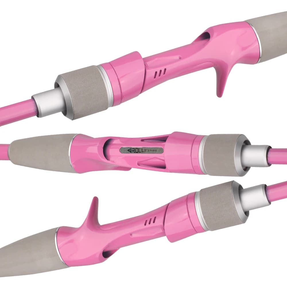 Canne à pêche ROLLFISH titane pour seiche et encornet 1.75m action rapide carbone mer