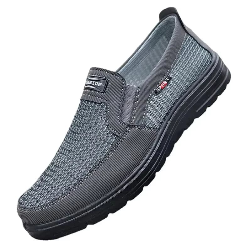 Chaussures de pêche homme printemps en toile avec semelle souple pour pêche confortable en étang