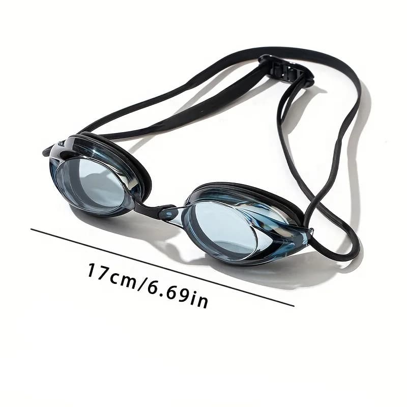 Lunettes de natation professionnelles HD anti-buée étanches - Verres silicone ajustables pour hommes et femmes