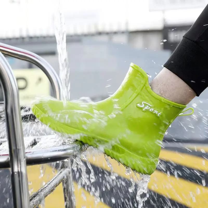 Bottes de pêche homme quatre saisons hautes - Bottes jardin travail imperméables antidérapantes
