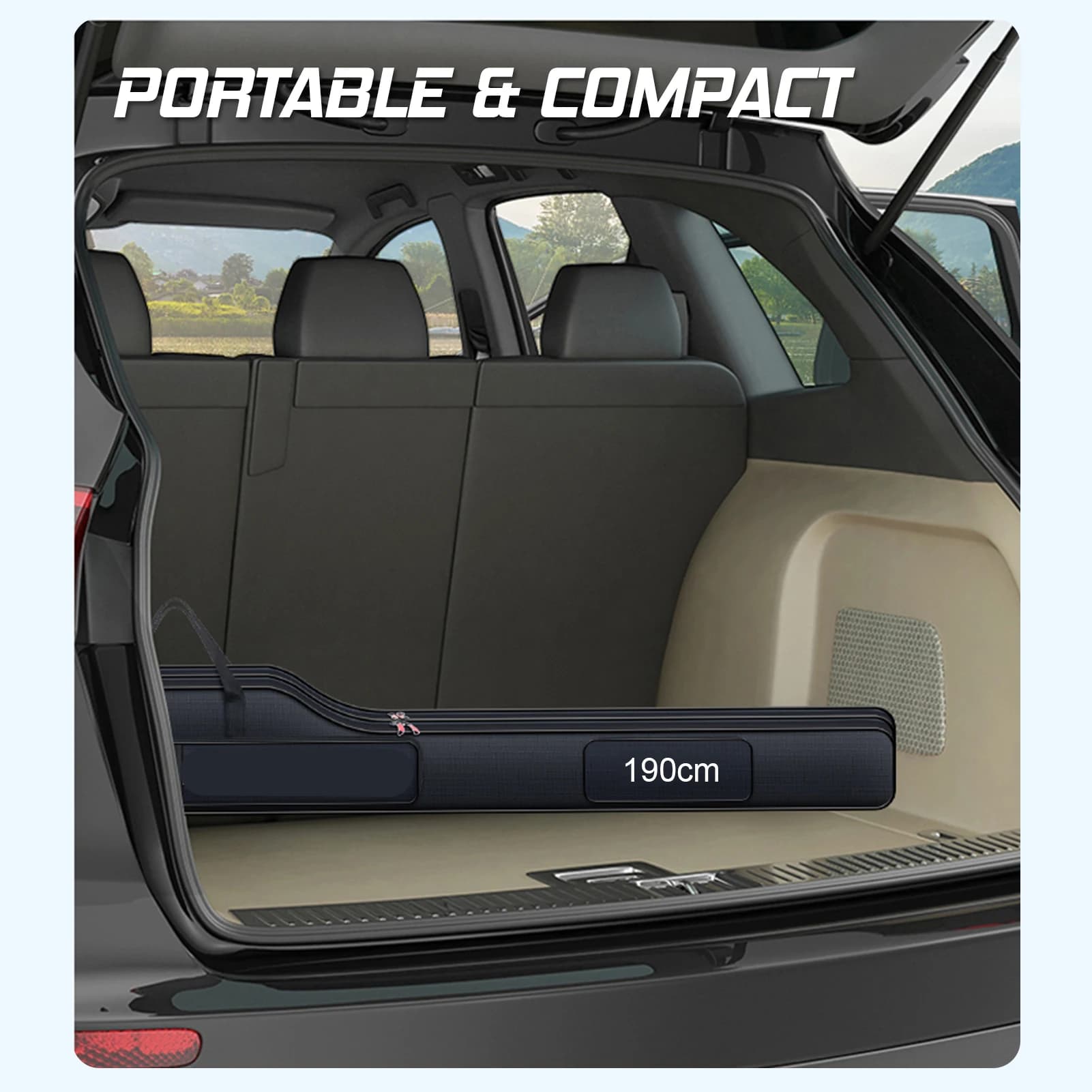 Sac de pêche Lixada pliable portable pour canne moulinet et accessoires de pêche transport voyage