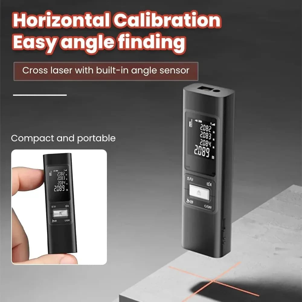 Télémètre laser double croix avec mesure d'angle pour pêche technique et construction