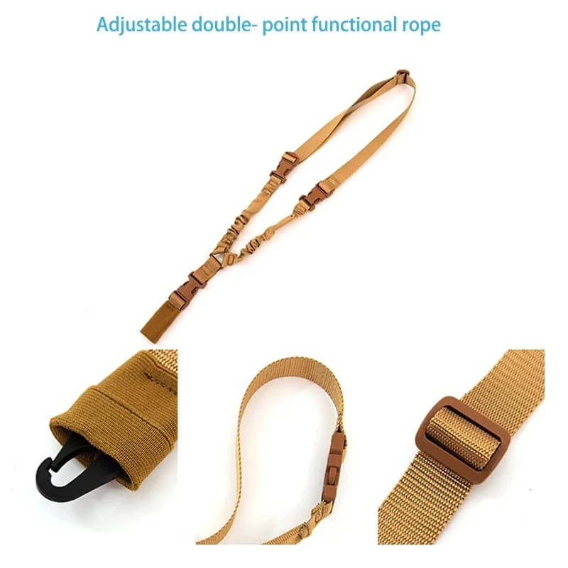 Ceinture tactique avec bretelle fusil point unique - Accessoire pêche et chasse transport pratique