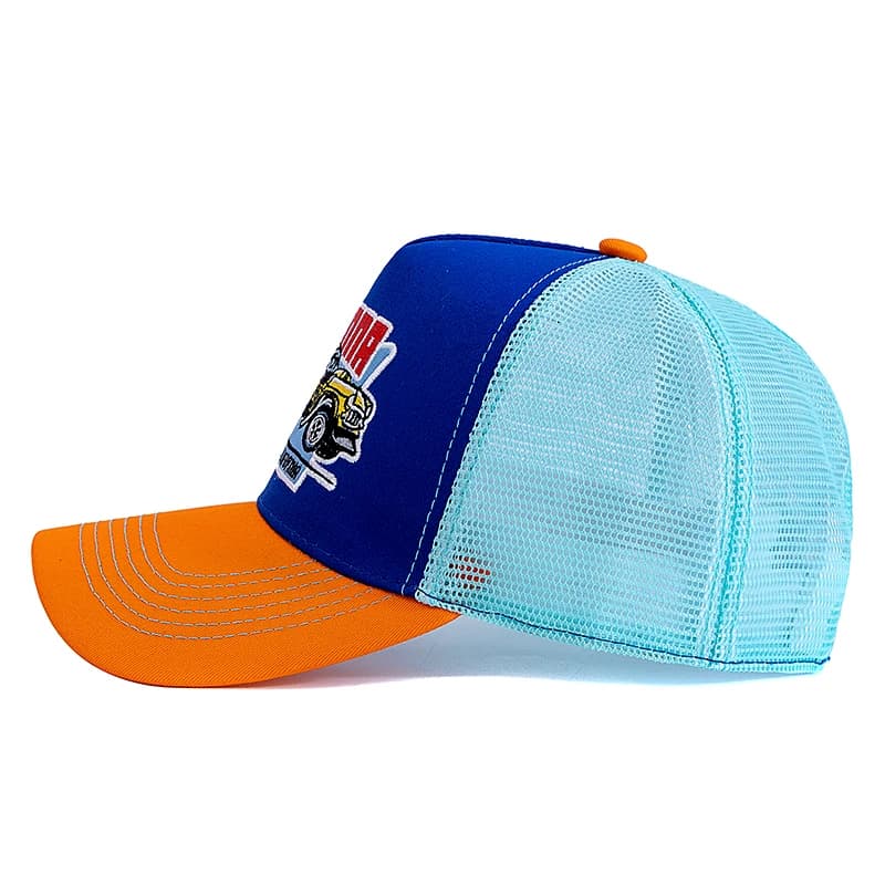 Casquette pêche été unisexe mesh - Broderie trucker snapback - Hommes femmes outdoor tendance