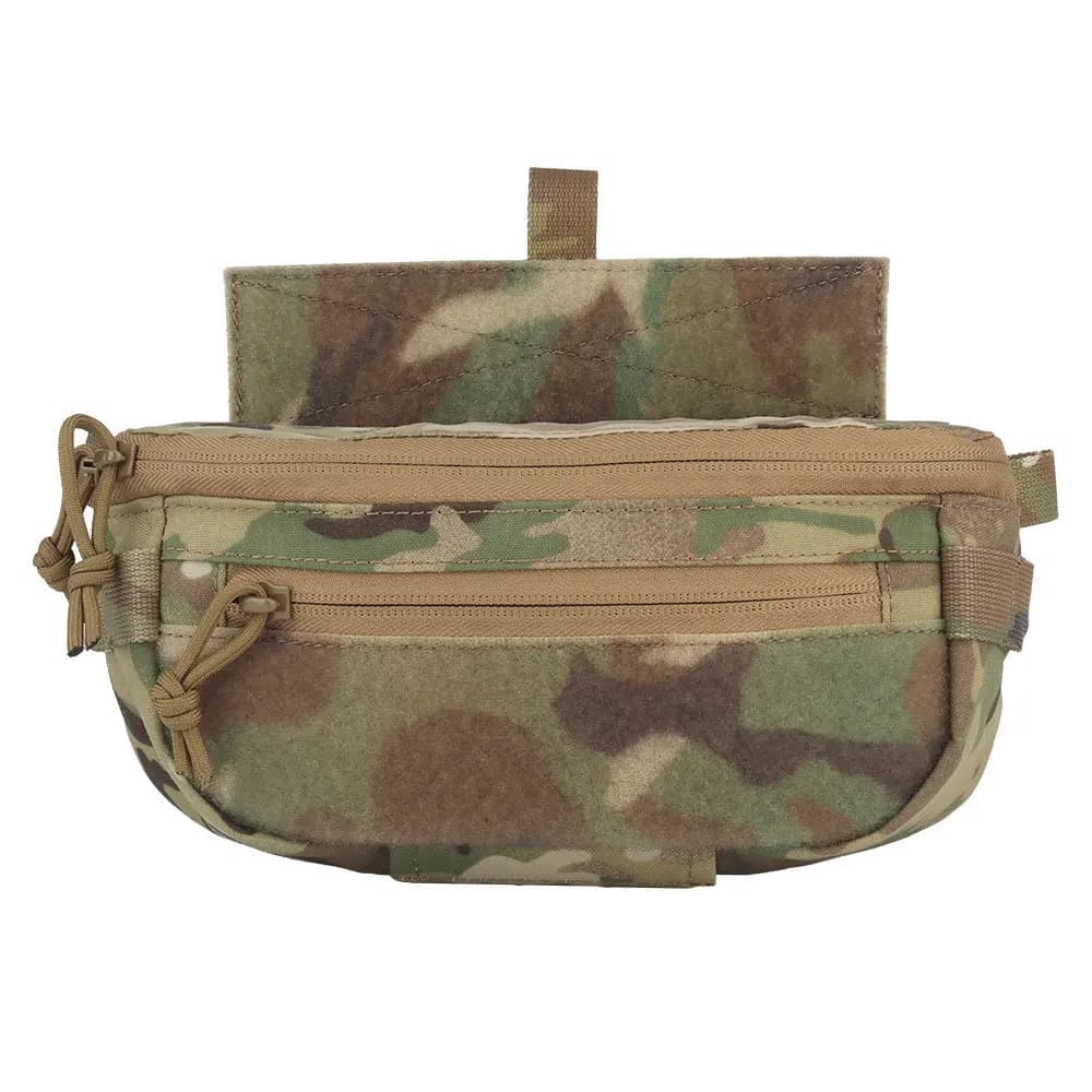 Pochette abdominale tactique compacte - Dangler pack à libération rapide pour airsoft