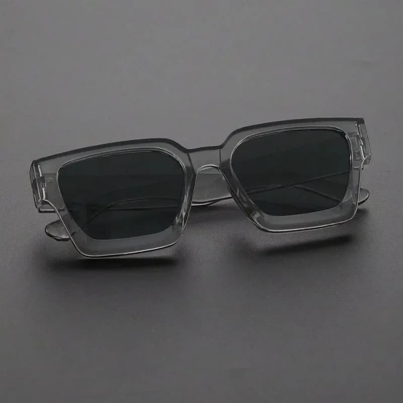 Lunettes carrées unisexes pêche plage - Monture plastique légère pour pêcheurs photographes