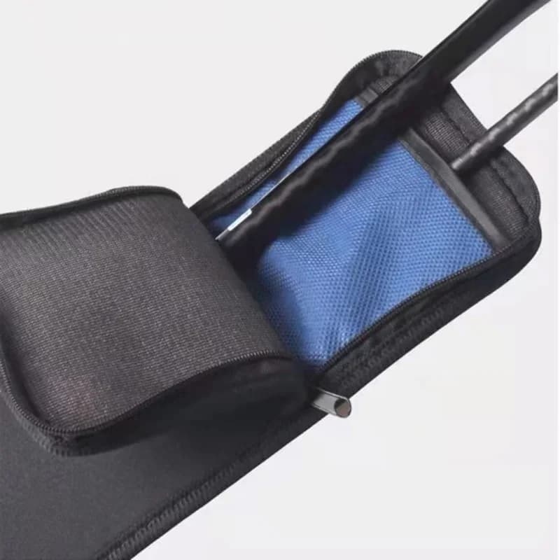Étui souple canne à pêche 2 couches 80-170cm, housse de transport pliable pour cannes spinning et casting