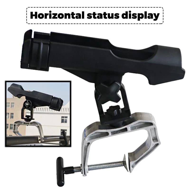 Support de valve en alliage d'aluminium noir - Fixation robuste pour bateau de pêche durable