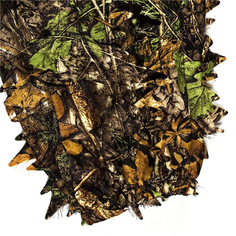 Combinaison ghillie unisexe camouflage feuilles - Tenue jungle tactique pour pêche et chasse