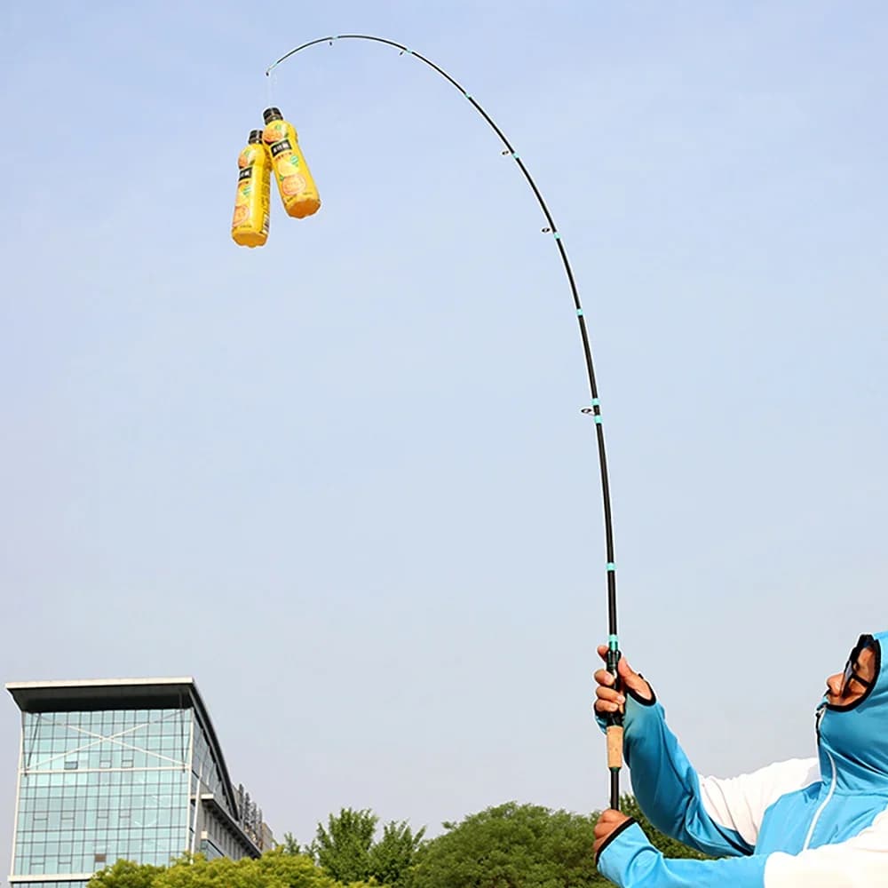 Canne à pêche casting spinning ultralégère 1.8m/2.1m pour truite et jigging avec pointe solide