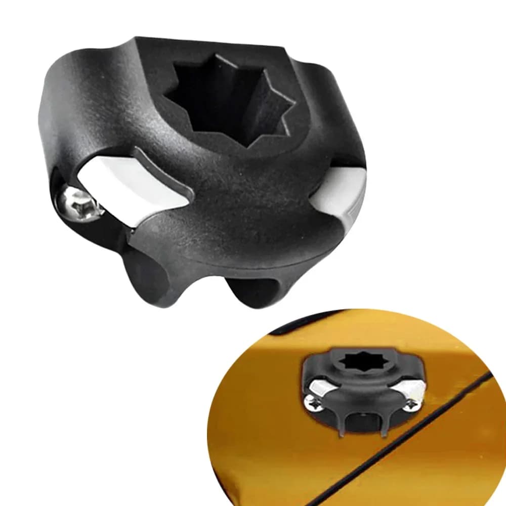Support canne à pêche bateau kayak canoë - Porte-canne nylon acier inoxydable fixation durable