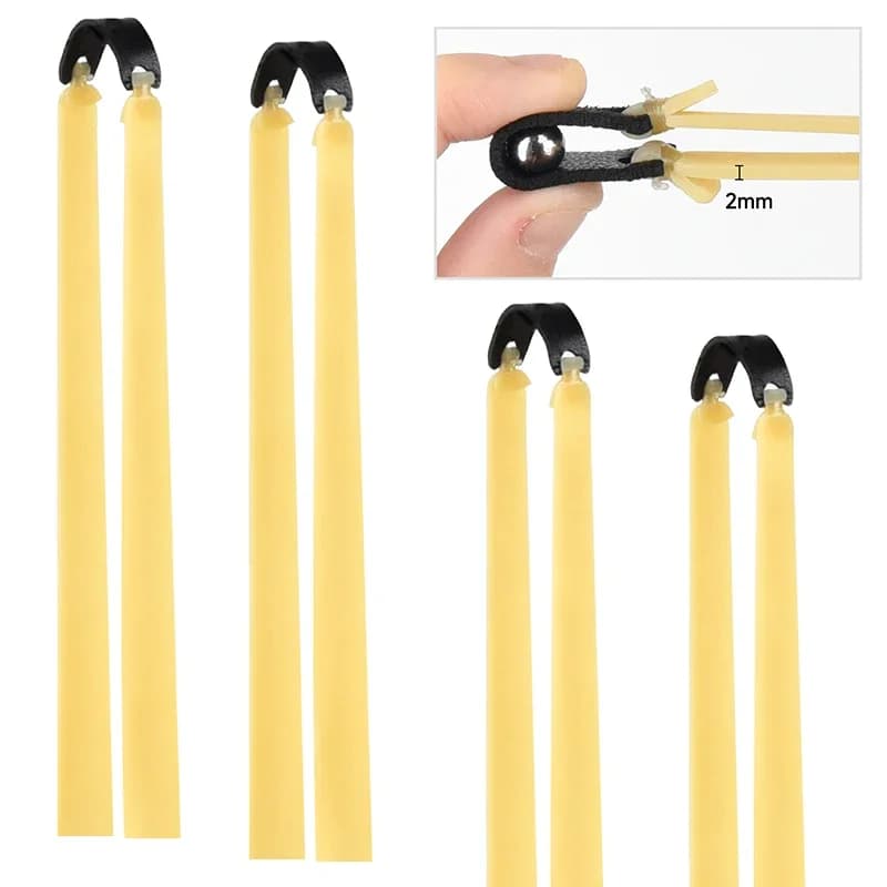 Bandes élastiques catapulte pêche 2.0mm haute élasticité précision latex
