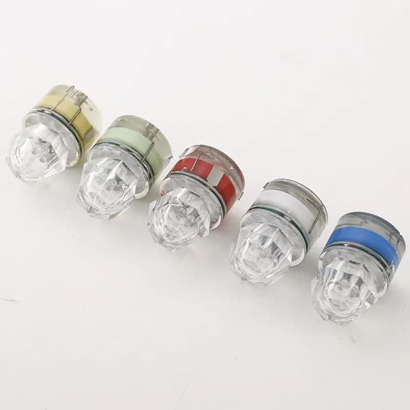Projecteur LED sous-marin pour pêche en profondeur - Tube diamant étanche avec lumière colorée attractive