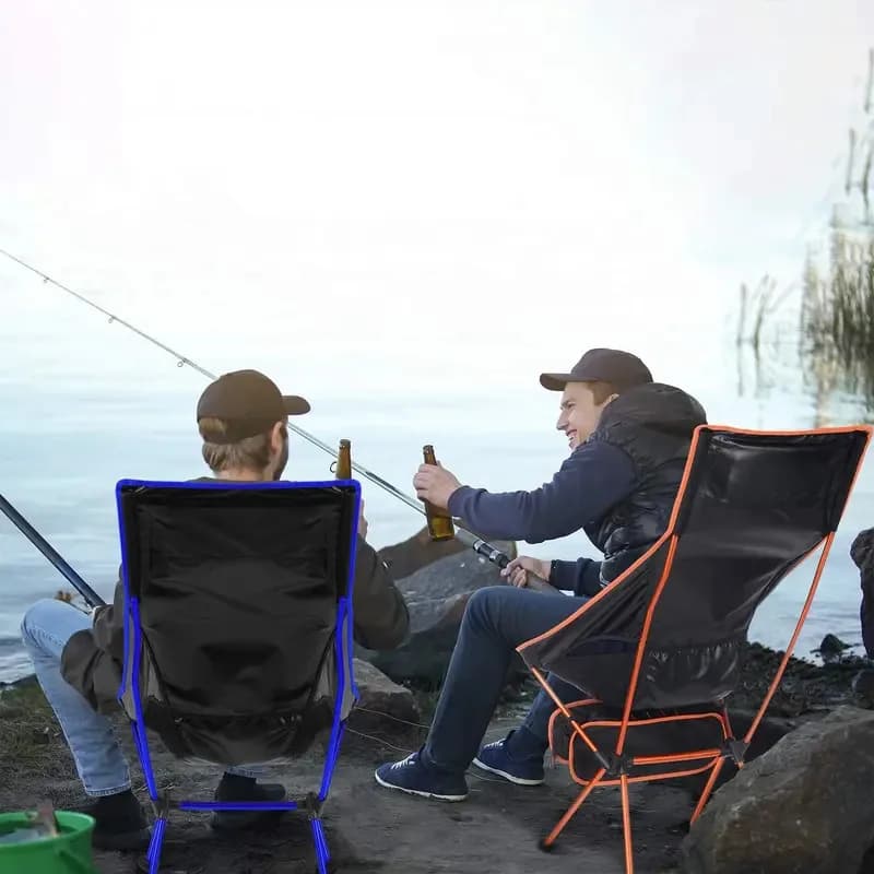 Chaise camping pliante portable longue pêche BBQ plage oxford allongée ultralégère