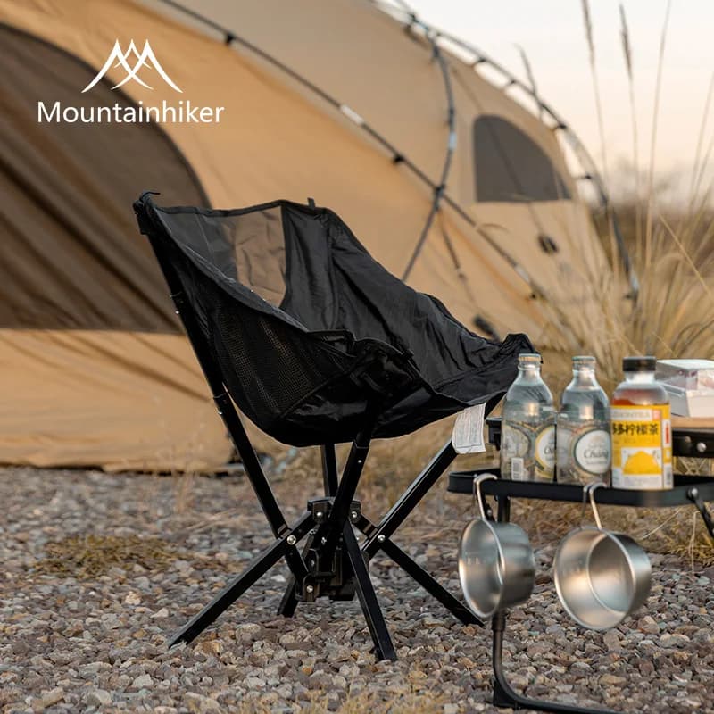 Chaise pliante super résistante MOUNTAINHIKER portable pour camping plage randonnée pêche et pique-nique