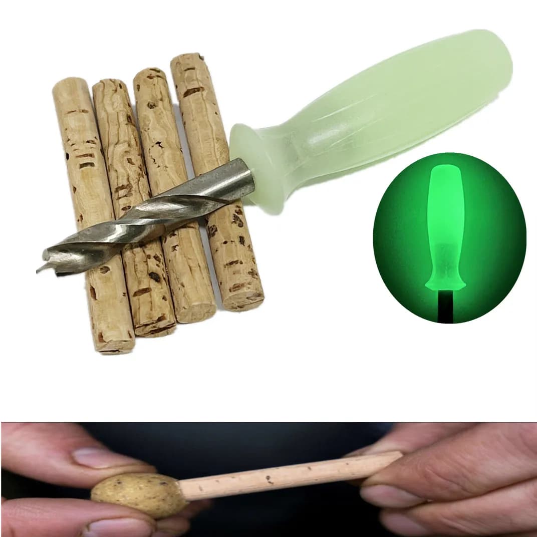Poinçon à trou 6mm pour boules de liège pêche carpe - Outil perçage appâts accessoire carpe
