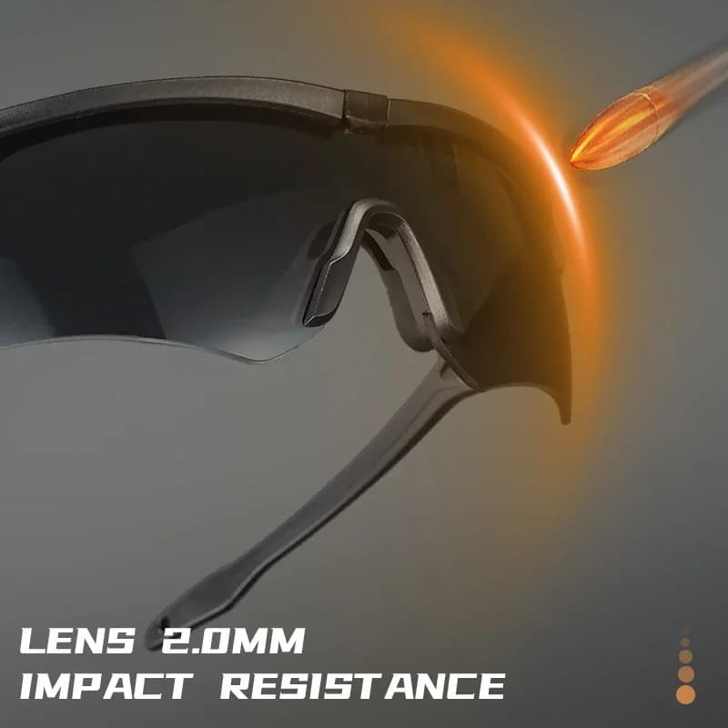 Goggles polarisés tactiques 3 lentilles pour pêche sportive - Protection vent et poussière optimale