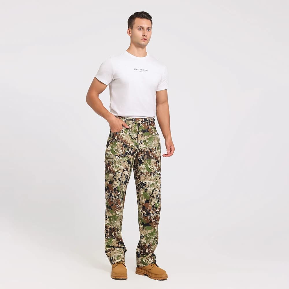 Pantalon jungle camouflage de qualité pour chasse et pêche - Tenue de travail outdoor résistante