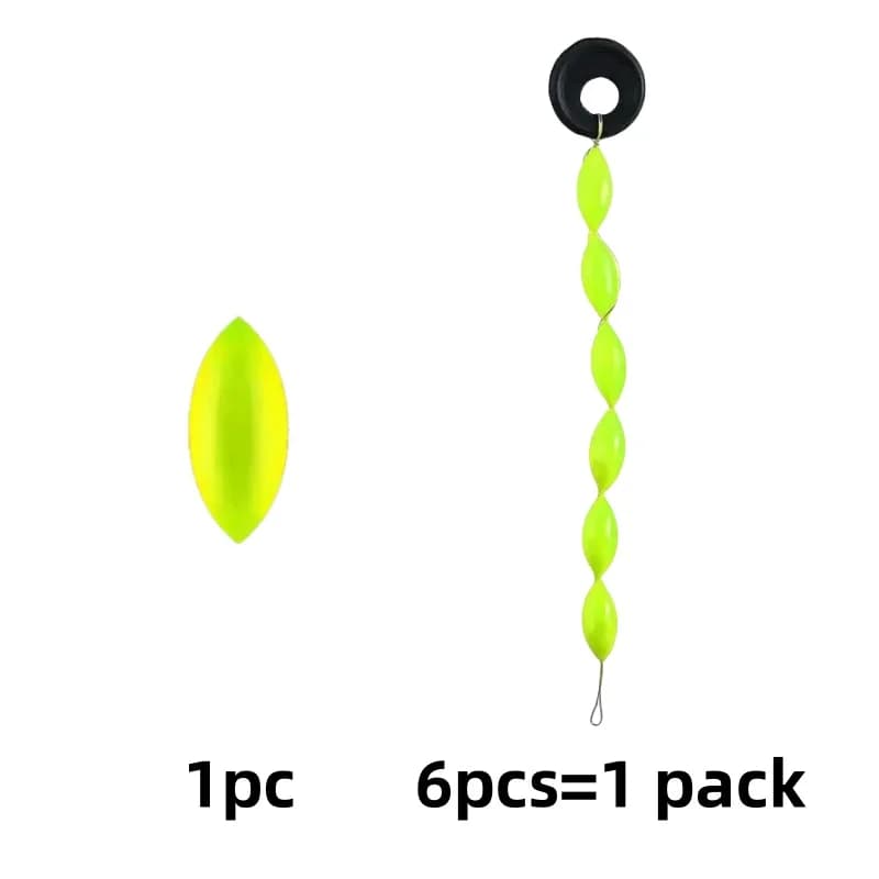 Flotteur pêche 60 pièces 10 packs multifonction 6 en 1 type étoile sept étoiles flottant mousse accessoires