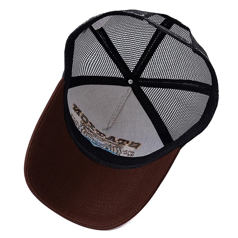 Casquette trucker ours motif été respirante unisexe homme femme pêche extérieur snapback
