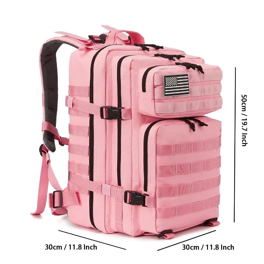 Sac à dos tactique 50L/30L ultra-résistant pour travail, militaire et pêche - autonomie 3 jours