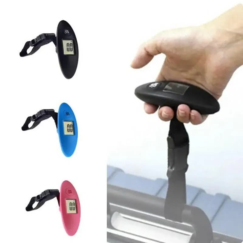 Pèse-bagages électronique LCD 40kg précision 100g portable crochet pêche balance voyage compacte