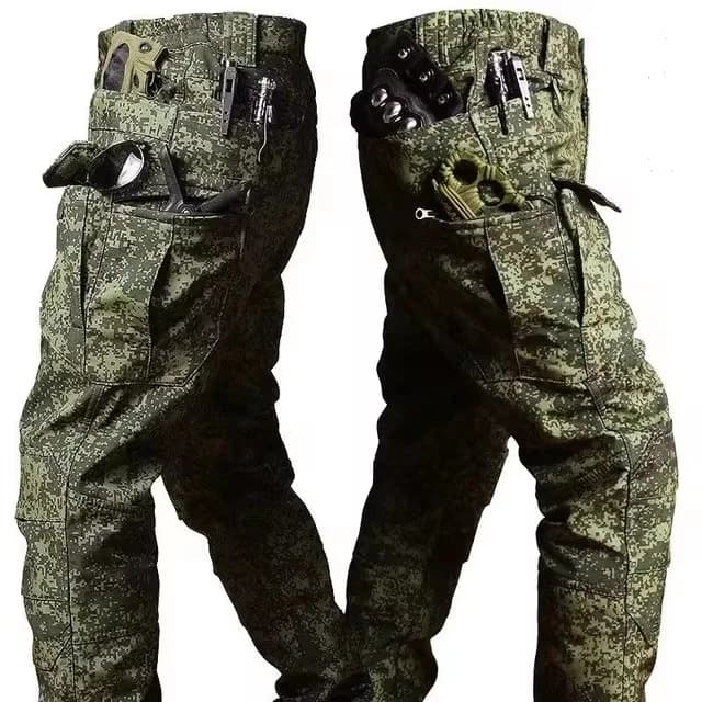 Pantalon tactique hiver homme peau de requin - imperméable et coupe-vent pour pêche hivernale
