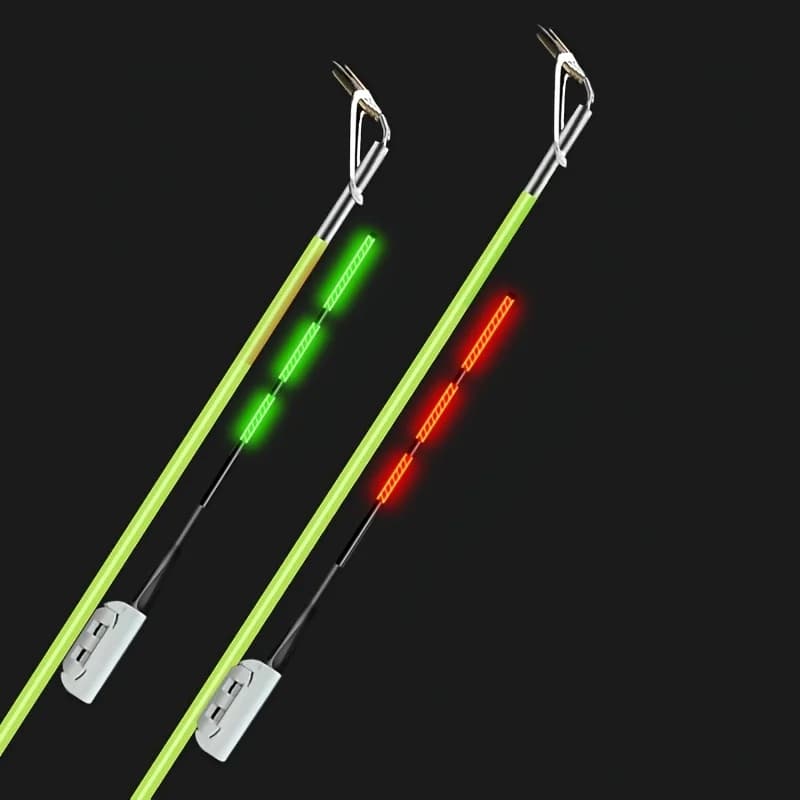 Lot 6 indicateurs de touches pêche nocturne - Change couleur lors mordant, compatible CR425