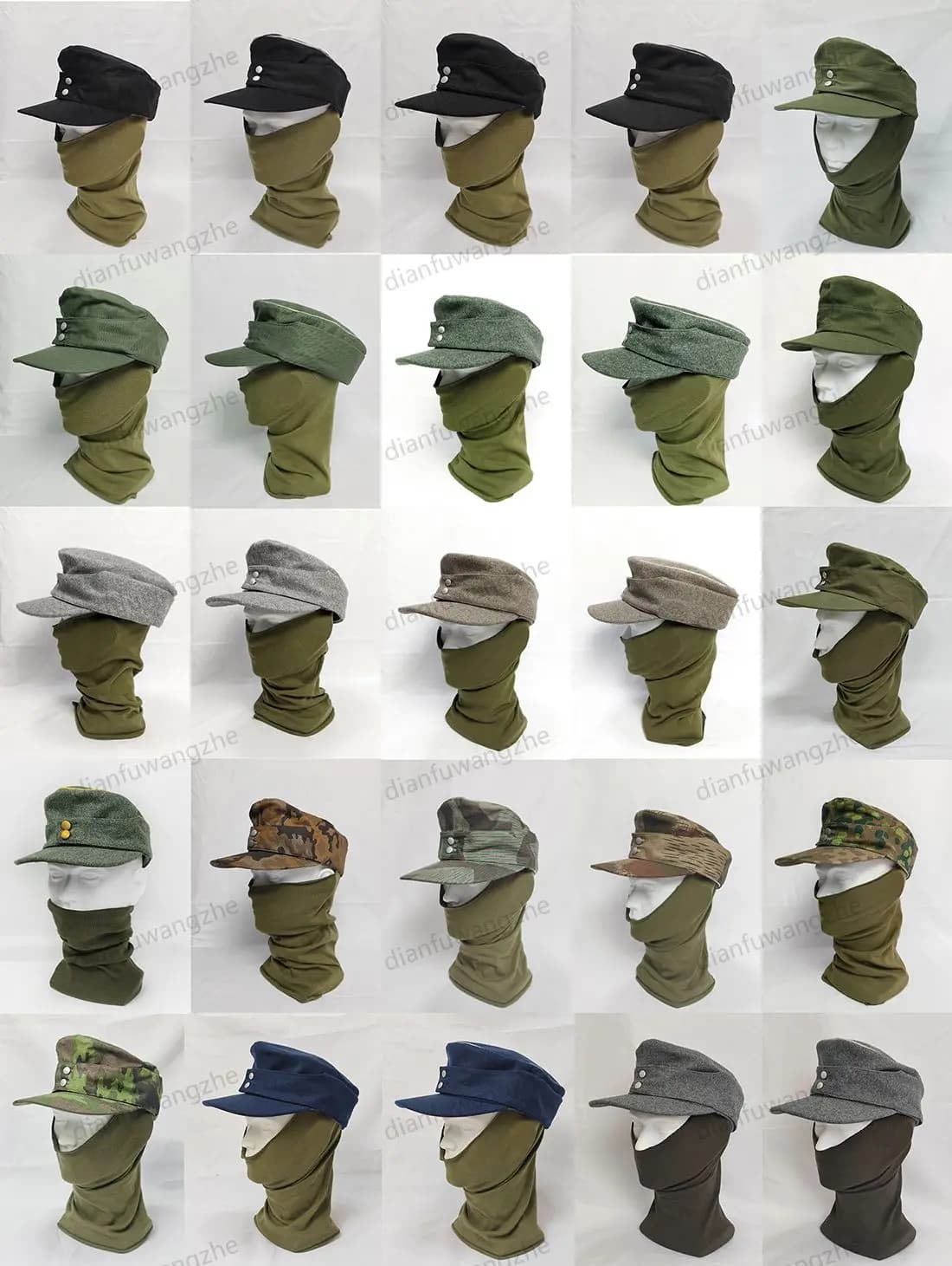 Casquette tactique M43 style allemand camouflage pour pêche outdoor