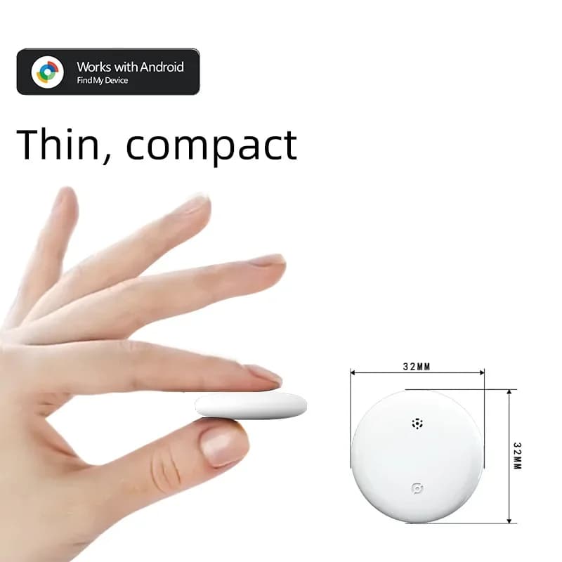 Tracker Android AirTag avec support aimanté compatible Google Find My étanche et antichoc