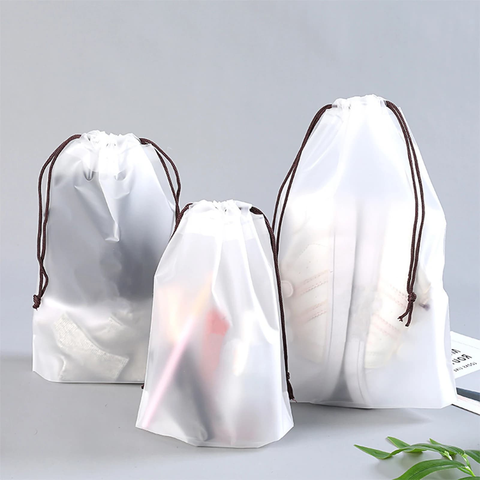 Pochette de rangement étanche nylon à cordon - Sac multifonction voyage sport chaussures sous-vêtements