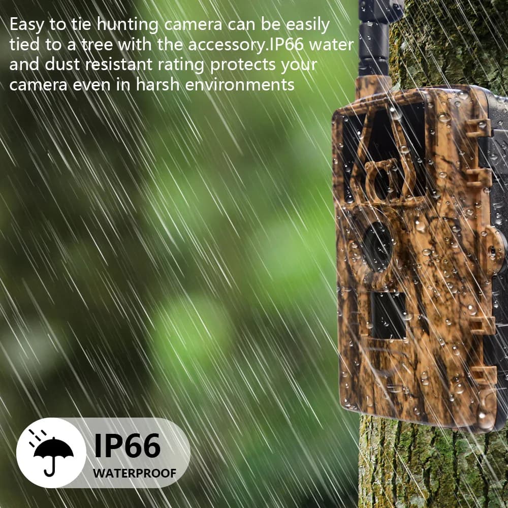 Caméra chasse 8K sensor 60MP infrarouge WiFi APP - Étanche vision faune avec 32GB mémoire