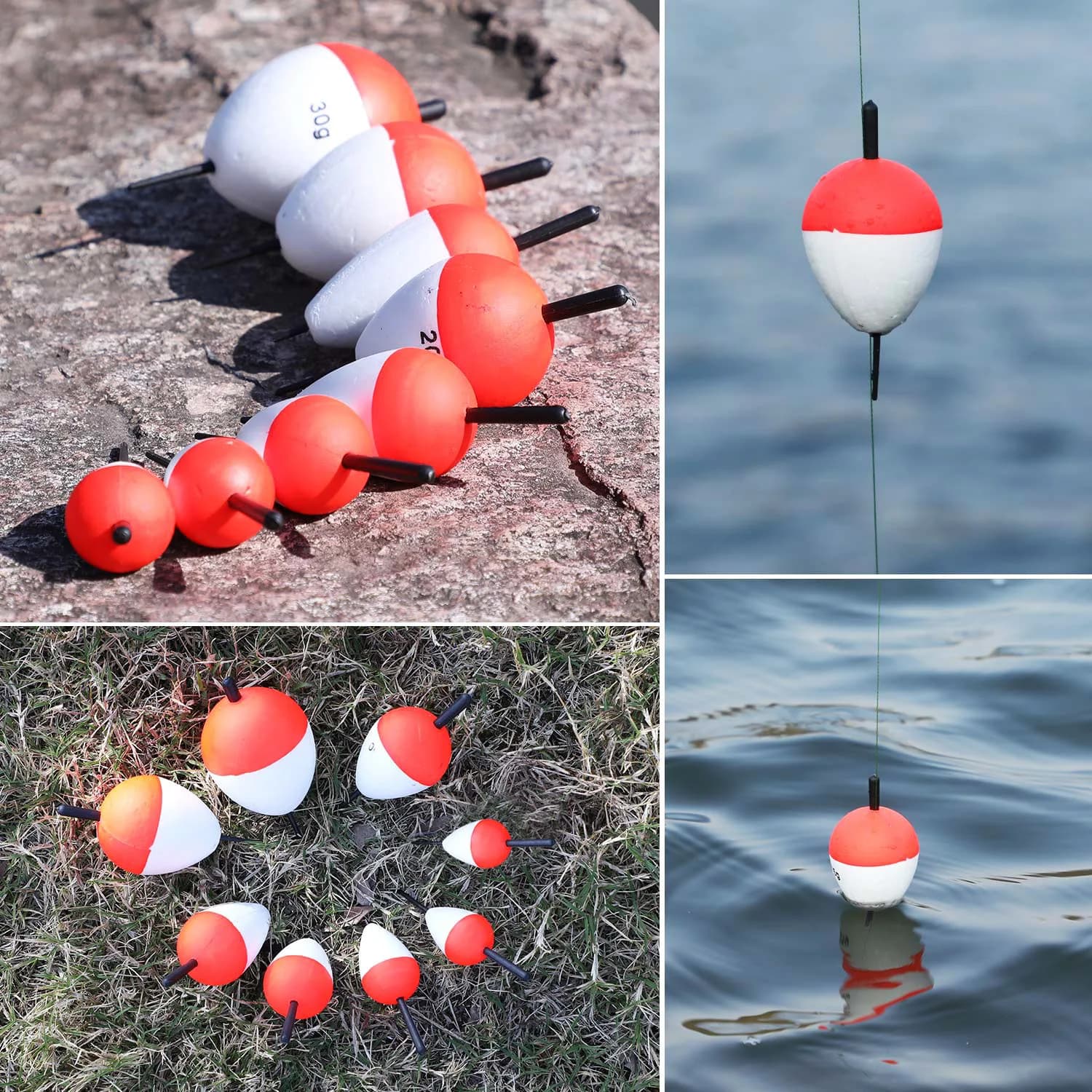 Lot de flotteurs de pêche Sougayilang 5 ou 8 pièces en EVA, bouées verticales professionnelles pour