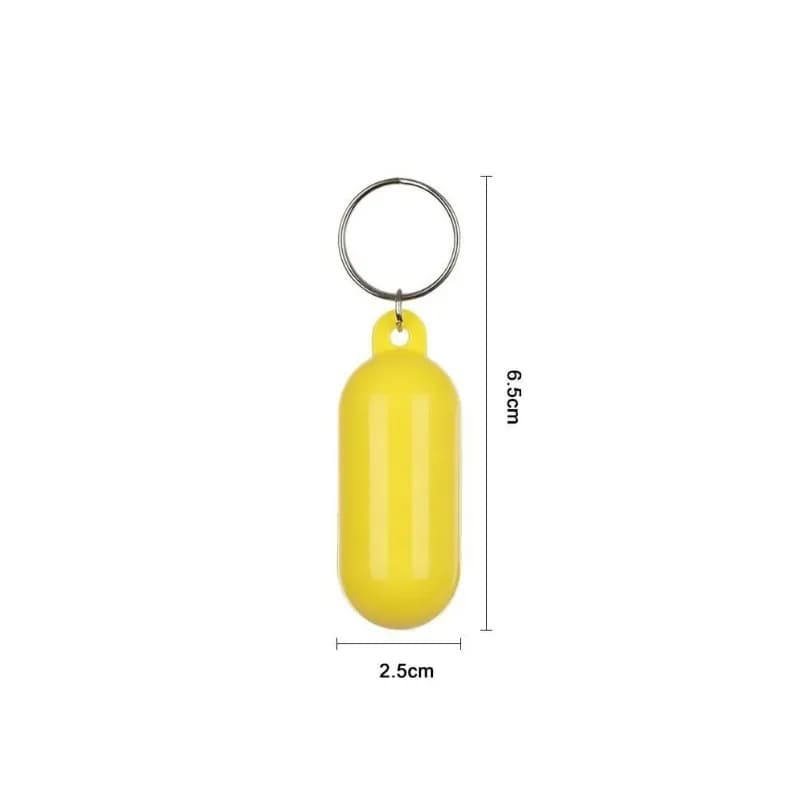 Flotteurs porte-clés jaunes pour kayak 2 pièces - Accessoires anti-perdition pour surf, bateau et paddle