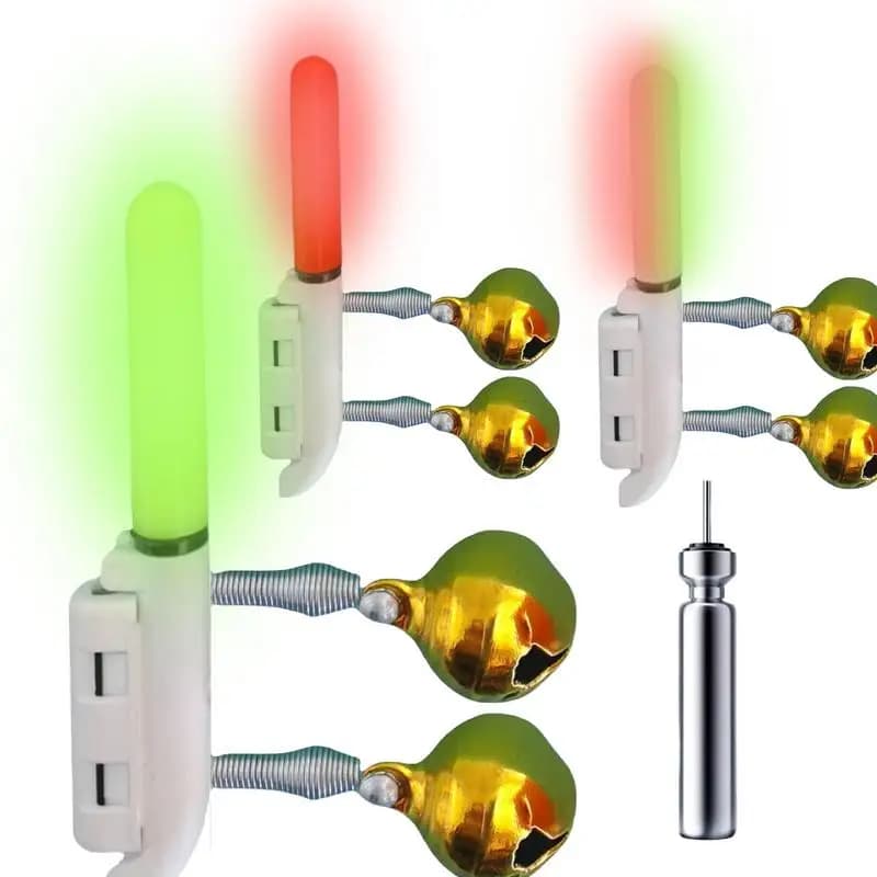 Clip lumineux USB pour canne pêche - détecteur sonore et visuel nuit avec charge rapide