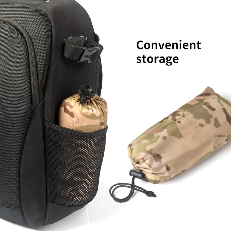 Poncho pluie camouflage pêche - Protection imperméable discrète pour pêcheurs