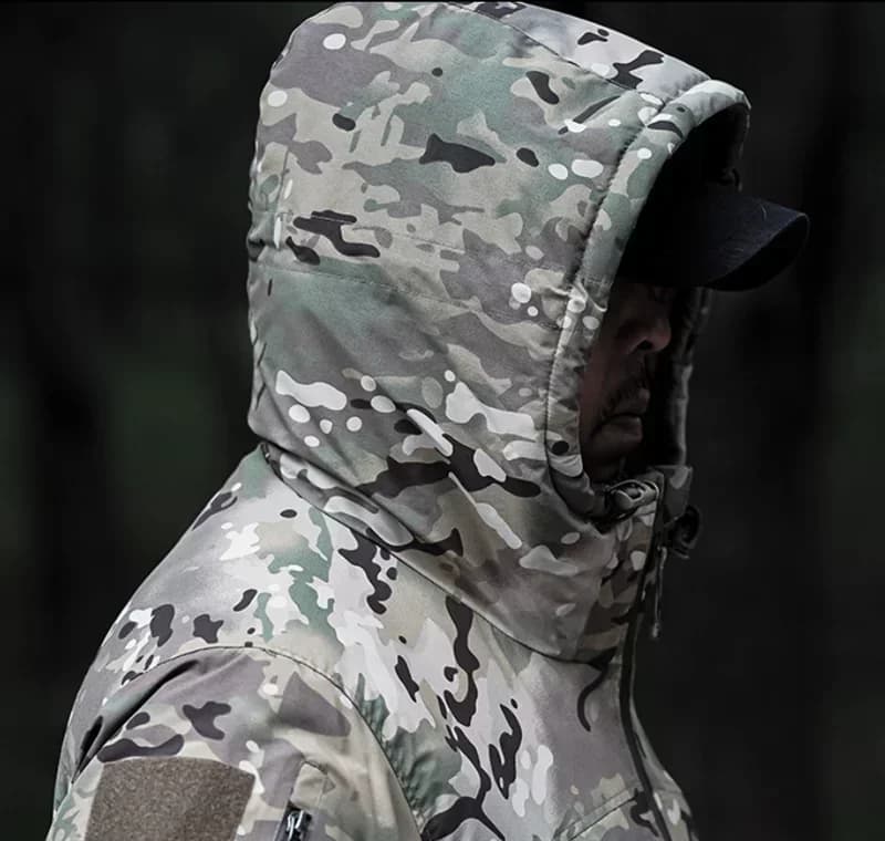 Veste tactique hiver 2.0 imperméable coupe-vent - Vêtement chaud rembourré coton pour homme
