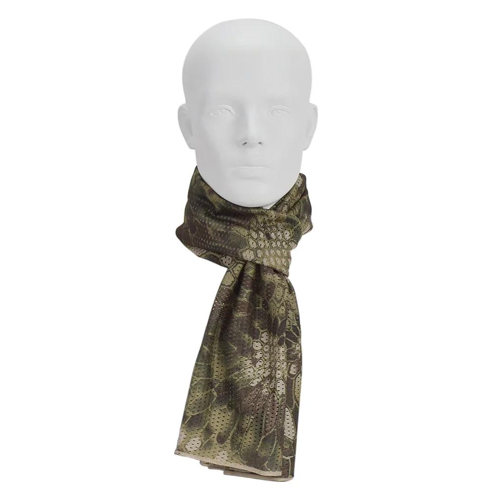 Foulard camouflage mesh coton polyester unisexe pêche sport tir outdoor accessoire